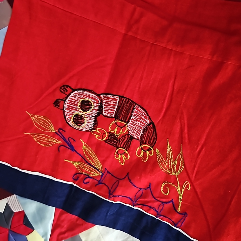 NWOT Chinese Bai Jia Bei Quilt Trapestry - Picture 10 of 11
